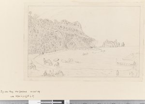 iv. Widok na Watering Place Tegadoo Bay, Nowa Zelandia, 23 października 1769