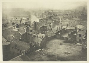 Stare domy na rogu George Street i High Street autorstwa James Craig Annan
