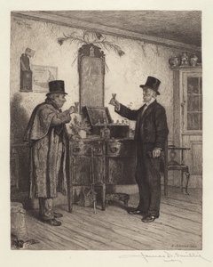 Kieliszek z giermkiem autorstwa James David Smillie