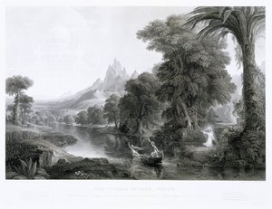 Podróż życia — młodość, c. 1855 (grawerowanie) autorstwa James David Smillie