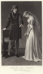 Hamlet i Ofelia, akt III, scena I
