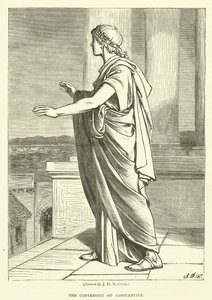 Nawrócenie Konstantyna autorstwa James Dawson Watson