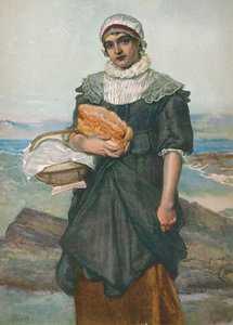 Francuska rybaczka, ok. 1890, 1906. autorstwa James Dromgole Linton