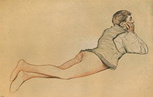 Boccaccio: Scena otwarcia w Decamerone Decameron, c1900