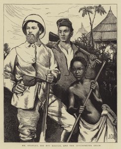 Pan Stanley, jego Boy Kalulu i tłumacz Selim autorstwa James Dromgole Linton