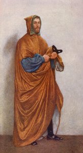 Kupiec wenecki Szekspira: Lorenzo (kolorowa litografia) autorstwa James Dromgole Linton