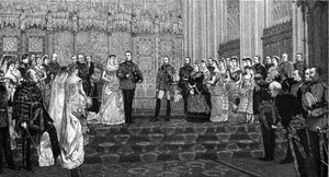 Małżeństwo księcia i księżnej Albany, 27 kwietnia 1882, 1900 autorstwa James Dromgole Linton