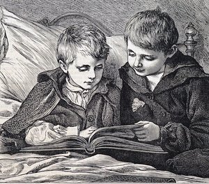 ilustracja przedstawiająca braci autorstwa James Dromgole Linton