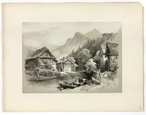 Brunnen, z Picturesque Selections autorstwa James Duffield Harding