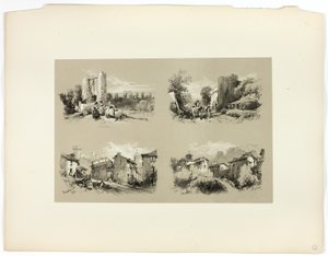 Frejus, Beaucaire, Chateau, z Picturesque Selections autorstwa James Duffield Harding