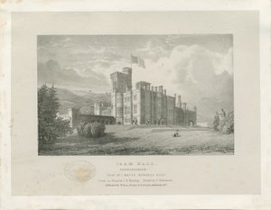 Ilam Hall: litografia autorstwa James Duffield Harding