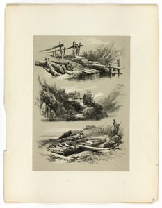 Jezioro Uri i Brunnen, z Picturesque Selections autorstwa James Duffield Harding