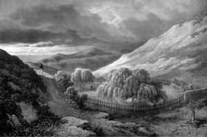 Grób Napoleona Bonapartesa, wyspa św. Heleny, 1824.