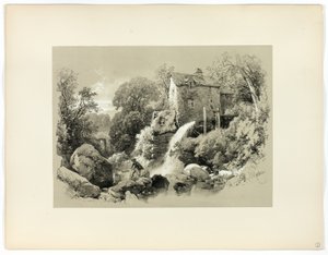 Pandy Mill, z Picturesque Selections autorstwa James Duffield Harding