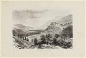 Pontcharra, zamek Bayard autorstwa James Duffield Harding