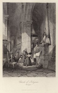 Kościół w Polignac w Owernii autorstwa James Duffield Harding