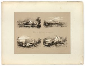 Widoki Villeneuve les Avignon, z Picturesque Selections autorstwa James Duffield Harding