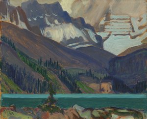 Snow Clouds, jezioro OHara, 1929 (olej na prasowanej tekturze)