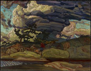 Żywioły, 1916 (olej na desce celulozowo-drewnianej)