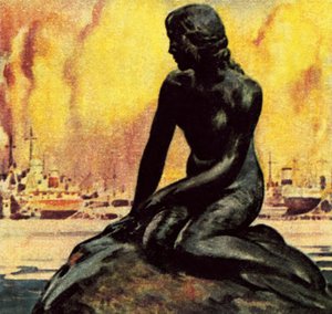Statua Małej Syrenki w Kopenhadze autorstwa James Edwin McConnell