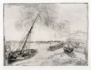 Osierocone łodzie autorstwa James Ensor