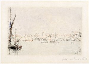 Widok na port w Ostendzie autorstwa James Ensor