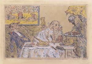 Obżarstwo autorstwa James Ensor
