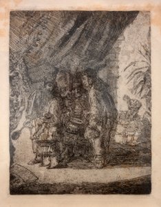 Iston, Pouffamatus, Cracozie i Transmouffe, znani lekarze perscy, badający stolec Dariusza po bitwie pod Arabelą autorstwa James Ensor