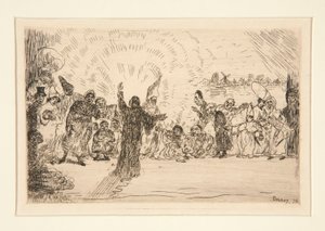 Chrystus dla żebraków (Chrystus i żebracy) autorstwa James Ensor