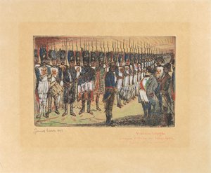 Pożegnanie Napoleona autorstwa James Ensor