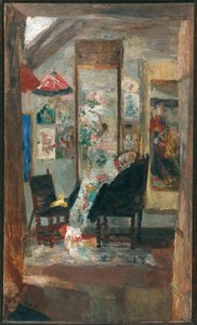 Szkielet oglądający chinoiserie, 1885. autorstwa James Ensor