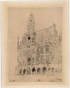 Ratusz w Oudenaarde autorstwa James Ensor