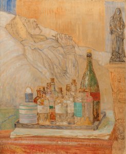 Matka artysty po śmierci autorstwa James Ensor