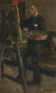 Malarz Alfred William Finch autorstwa James Ensor
