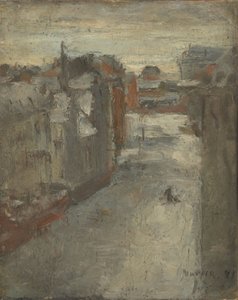 Van Iseghemlaan w śniegu autorstwa James Ensor