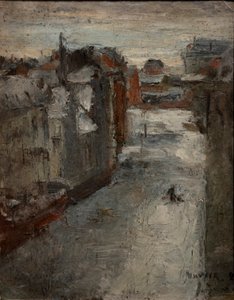 Van Iseghemlaan pod śniegiem autorstwa James Ensor