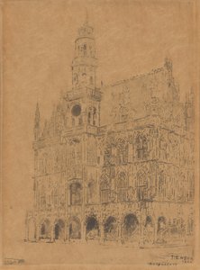 Ratusz w Oudenaarde autorstwa James Ensor