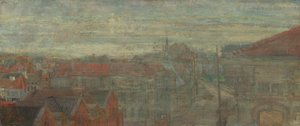 Widok na Phnosię. Świecące fale i wibracje autorstwa James Ensor