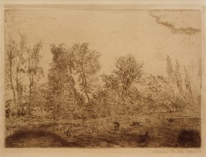Podmuch wiatru na skraju lasu autorstwa James Sidney Ensor