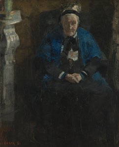 Kobieta w niebieskim szalu autorstwa James Ensor