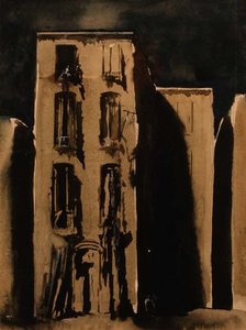 Slumsy, c.1911 (akwarela)