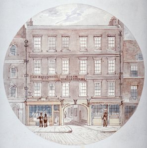 22 i 23 Farringdon Street, City of London, c1855.
