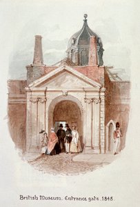 Muzeum Brytyjskie, brama wjazdowa, 1848