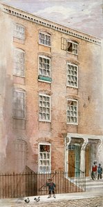 Domy w Crane Court, niedaleko Fleet Street, City of London, 1840.