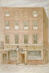 Mitre Tavern, kawiarnia i hotel na Mitre Court, Fleet Street, City of London, 1850