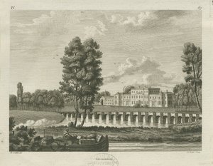 Shugborough Hall: grawerowanie, bd [ok. 1782] (druk) autorstwa James Fittler