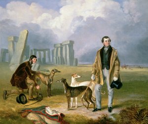 Charles Randell z chartami, 1849