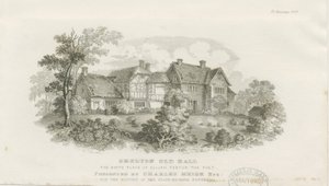 Shelton Old Hall: staloryt (winietowany), bd [ok. 1843] (druk) autorstwa James Flewitt Mullock