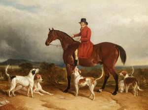 William Phillips z Risca Manor, Monmouthshire z psami, 1850-55