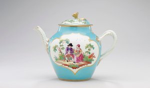 Czajnik i pokrywka Worcester, ok. 1770